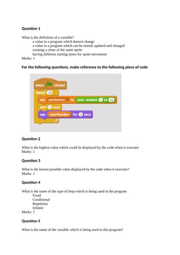 scratch test questions|free printable scratch programming questions.